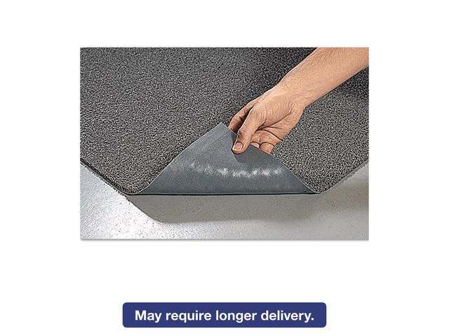 Crown Spaghetti Vinyl Loop Floor Mat Vinyl 48 X 72 Gray Demb46gy