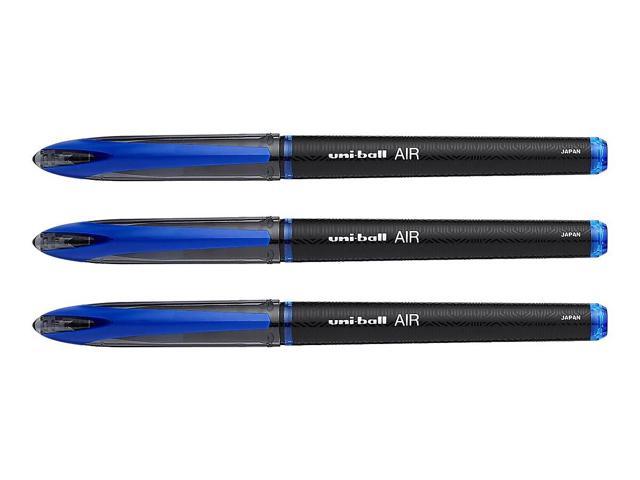 uni AIR Porous Point Pens, Medium Point, 0.7mm, Blue Ink, 3/Pack (1926810)