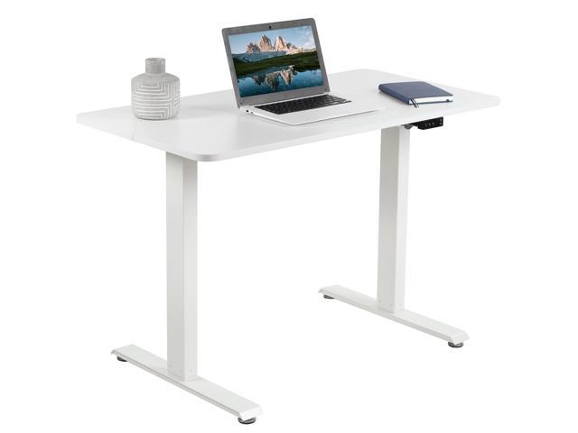 Height Adjustable Workstation VIVO Black Electric 44"x 24" Sit Stand Desk 