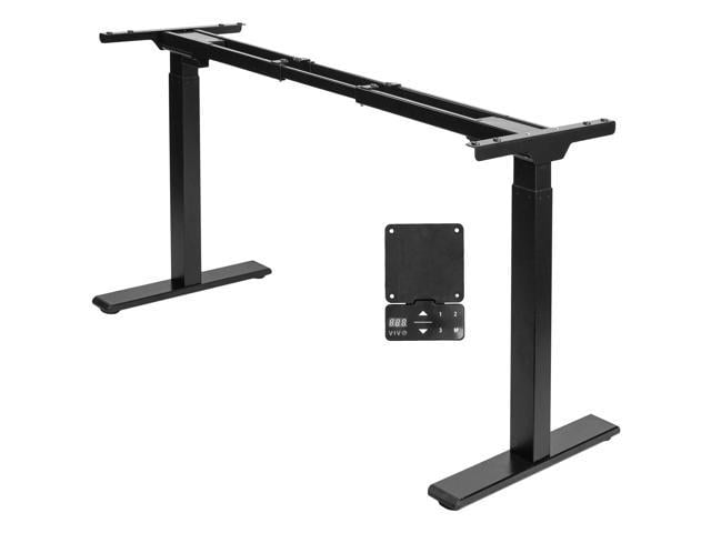 Vivo Black Electric Dual Motor 2 Stage Standing Desk Frame   Height 