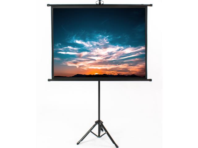 Vivo 50 Mini Portable Projector Screen 4 3 Pull Up Foldable Stand Tripod Newegg Com