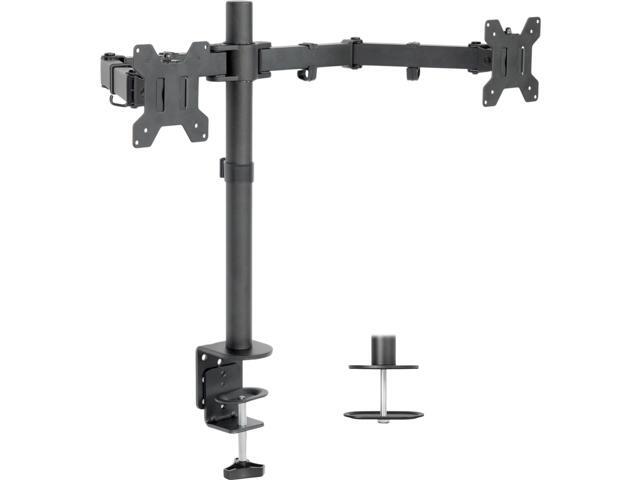 Vivo Dual Monitor Desk Mount Stand Heavy Duty Fully Adjule Vivo Dual Monitor Desk Mount Stand Heavy Duty Fully Adjule Screens Up To 27