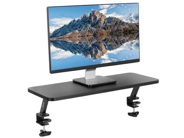 Vivo Black 24 Clamp On Desk Shelf Monitor Laptop Riser Organizer Newegg Com