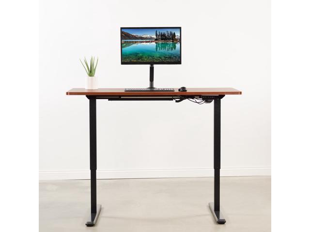Single Motor Standing Adjustable Base VIVO Black Electric Stand Up Desk Frame