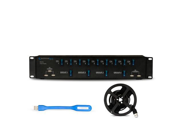 Photo 1 of Technical Pro Rack Mount 17 Outlet Power Supply Surge Protector with 5V USB Charging Ports