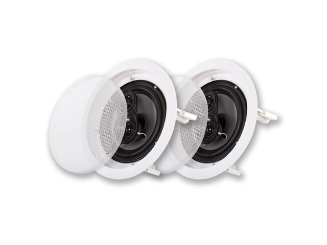 Photo 1 of Acoustic Audio In Ceiling 6.5" Speaker Pair 3 Way Home Theater Speakers