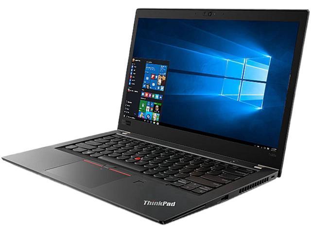Lenovo ThinkPad T480s Windows 10 Pro Laptop - Intel Core i5-8250U, 16GB RAM, 256GB PCIe NVMe SSD, 14" IPS FHD 1920x1080 Matte Display, Fingerprint Reader, 4G LTE WWAN, Black