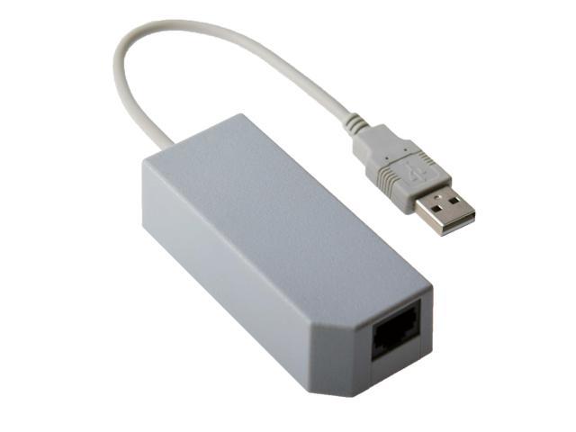 Usb Lan Adapter Rj45 Ethernet Network Card For Wii Wii U Gray Newegg Com