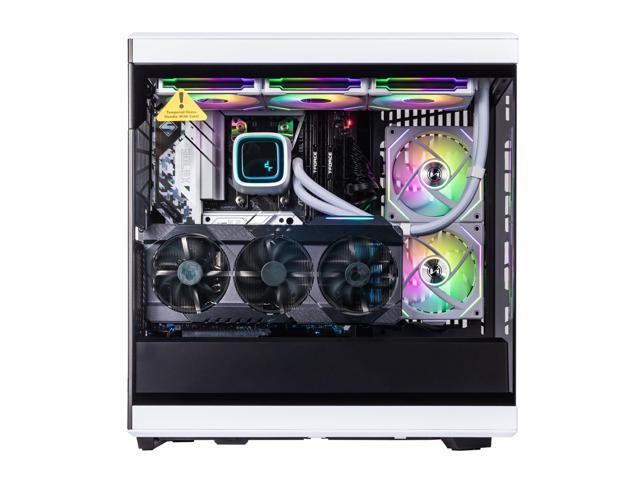 Velztorm White Braevix Gaming Desktop PC (AMD Ryzen 9 7900X3D 4.4GHz,  GeForce RTX 3070 8GB, 64GB DDR5, 2TB PCIe SSD + 6TB HDD (3.5), 360mm AIO,  RGB