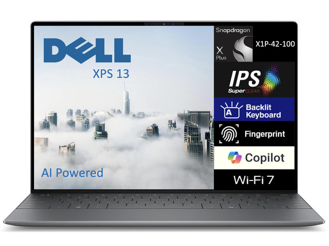 Dell XPS 13 9345 AI Powered Laptop 13.4" WUXGA (Qualcomm Snapdragon X ...