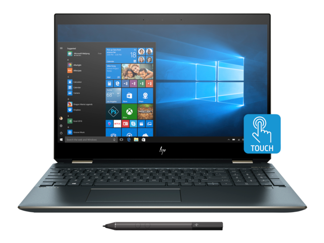HP Spectre x360 15.6" i7-8565u 32gb ram 1tb ssd geforce mx150 touchscreen 4k uhd laptop