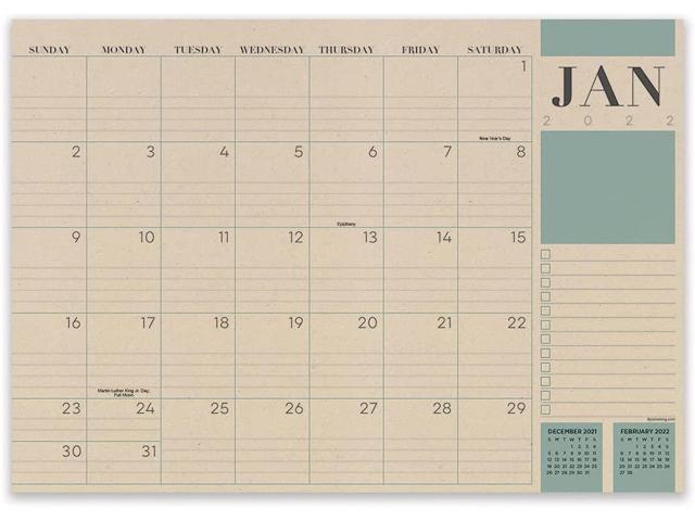 Academic July2021-June2022 Monthly Theme Large Desk Pad Monthly Blotter Calendar 