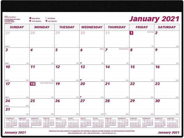 Executive 24 x 19 Inches HOD180-20 December House of Doolittle 2020 Monthly Desk Pad Calendar January 