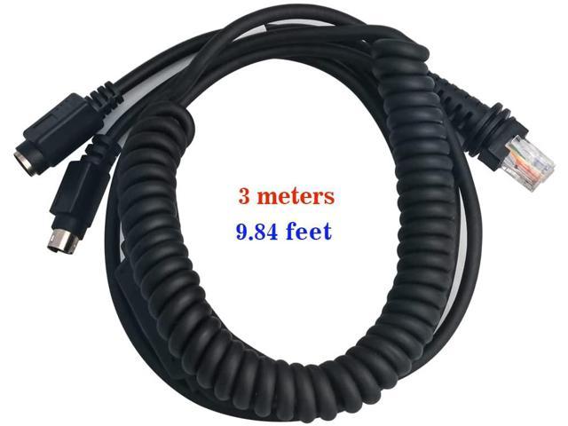 1950G-SR 1202G 3M / 9FT Coiled KB/PS Port 1500G Barcode Scanner Cable PS Port PDA Parts Spiral 3m Cable for Honeywell 1200G 1950G-HD 1250G