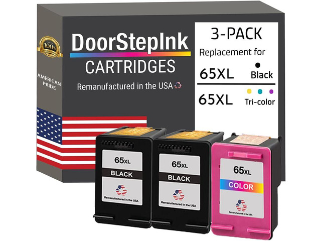 DoorStepInk Remanufactured in The USA Ink Cartridge Replacements for HP ...