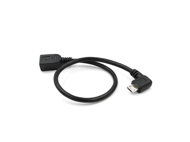 Length Computer&Networking HA 90 Degree Mini USB Male to Mini USB Female Adapter Cable 25cm 