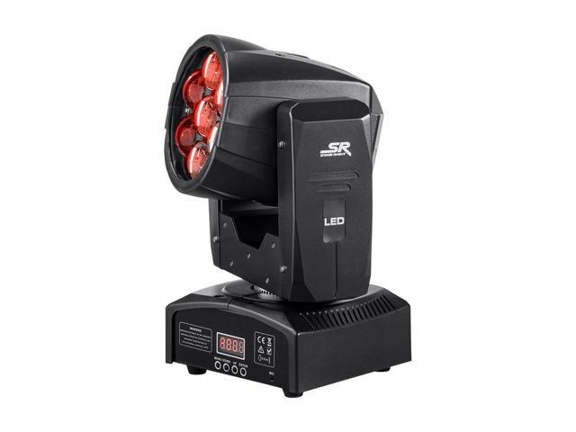 Photo 1 of Monoprice Stage Wash Moving Head (RGBW) | With Zoom, 12 Watt, x 7 LED, Includes built-in auto and sound active programs - Stage Right Series