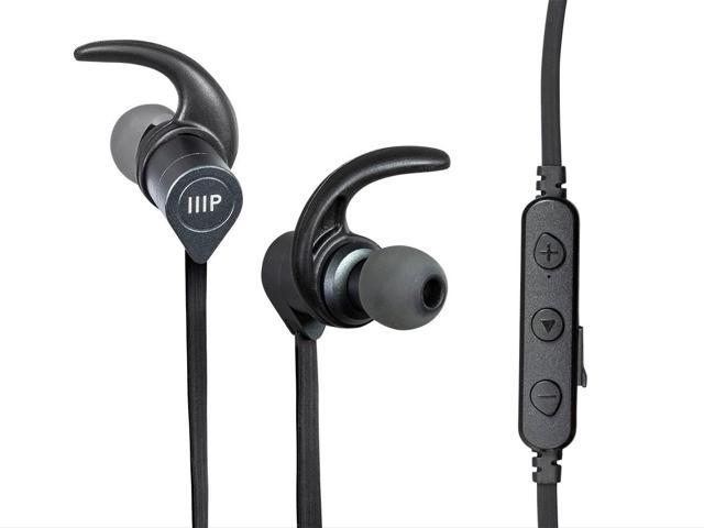 Photo 1 of Monoprice Wireless Bluetooth In Earphones - Black With Built-in Mic, cVc 6.0, Smart Magnetic, IPX4 Rating