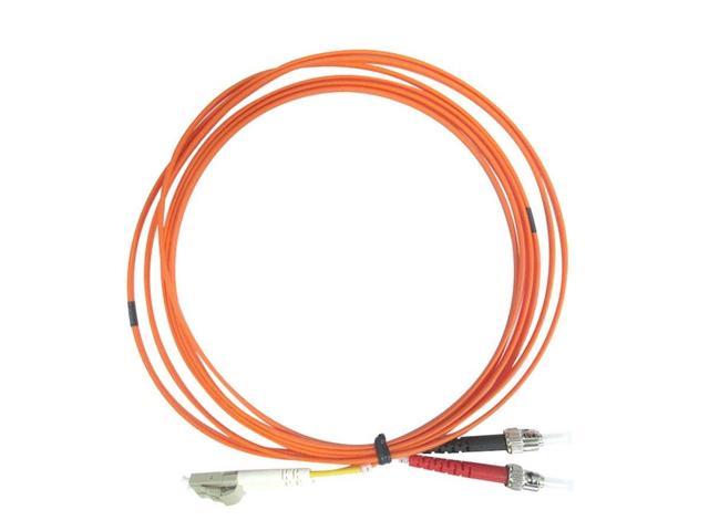 Photo 1 of Monoprice OM1 Fiber Optic Cable - 10 Meters, LC/UPC-ST/UPC, Multi Mode, Duplex, 62.5/125 micrometer Type, 2.0mm, OFNR