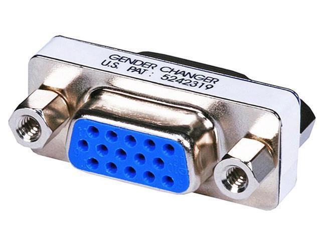 F-F USA Stock 2//5pcs 15 Pin MINI Gender Changer VGA Adapter Female To Female