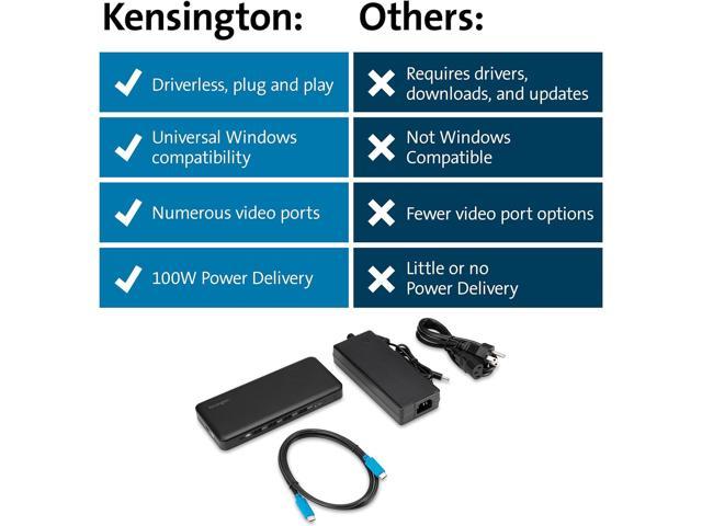 Kensington Triple Display USB-C Docking Station with 100W PD for