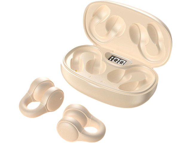 Wireless Ear Clips Ear Buds Bone Conduction Bluetooth Wireless Headset ...