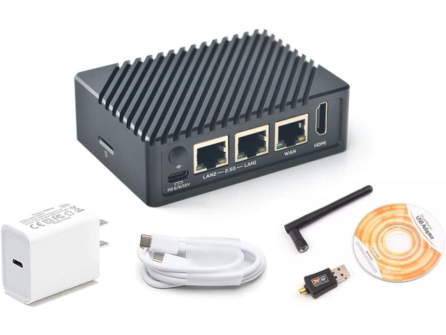 Mini Router Pc Amd Nanopi R5S Computer Mini Routers OpenWRT with Three Gbps Ethernet Ports ...
