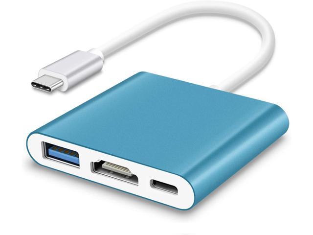 Update Version Fastsnail Mini Dock Hdmi Hub Adapter For Nintendo Switch Hdmi Type C Converter Cable For Switch Blue Newegg Com