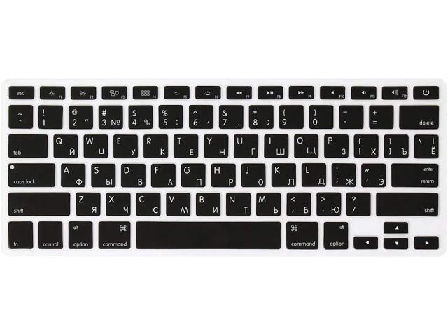 VFENG Black Premium Silicone Keyboard Protector Skins for MacBook Air 13 and MacBook Pro with or Without Retina 13/15/17 US Layout 2015 Or Older 