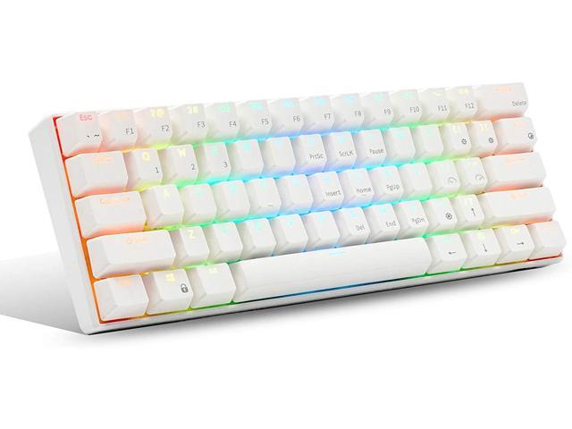 RK ROYAL KLUDGE RK61 RGB Wireless/Wired 60% Compact Mechanical Keyboard 61 Keys Bluetooth Small Portable Gaming Office Keyboard with Rechargeable Battery for Windows and Brown Switch White Gaming Keyboards - Newegg.com