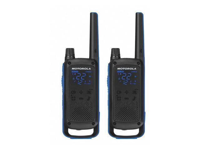 Motorola T800 Two-Way Radio 56KM Bluetooth Model Pack, Black/Blue 
