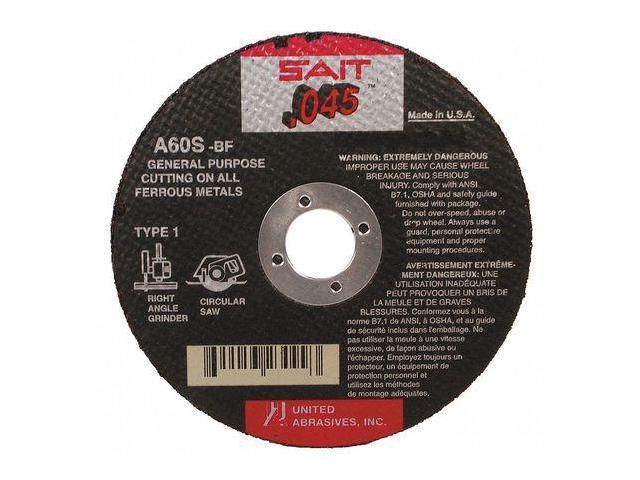 UNITED ABRASIVES-SAIT 23325 CutOff Wheel,Z-Tech,5"x.045"x7/8" 