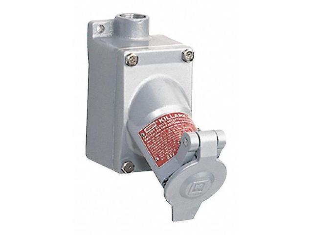 HUBBELL KILLARK UGR4-20231QW 3W 2P 20A Hazardous Location Receptacle ...