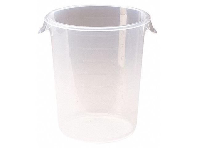 RUBBERMAID COMMERCIAL FG572624CLR Round Storage Container, 12 qt