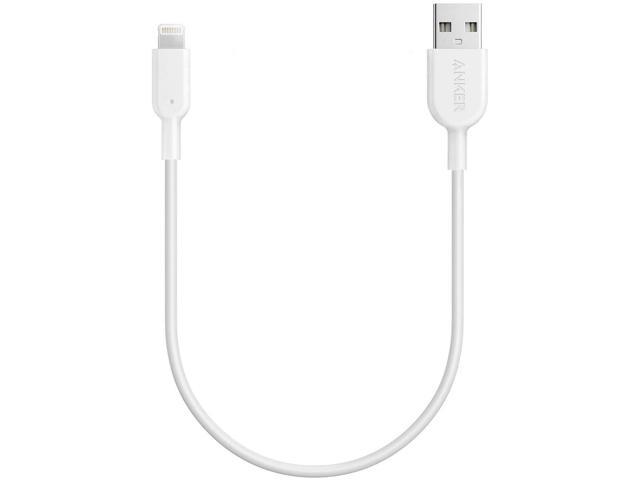 White Probably The Worlds Most Durable Cable Anker Powerline II Lightning Cable MFi Certified for iPhone X / 8/8 Plus / 7/7 Plus / 6/6 Plus / 5s 3ft 