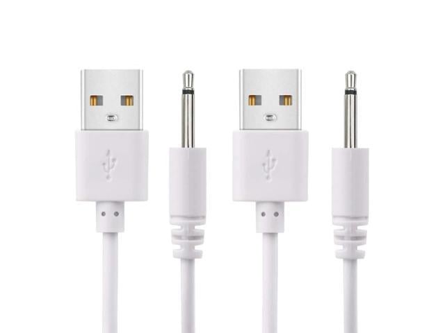 2.5mm 2 Pack 2.7ft Replacement DC Charging Cable This is NOT Barrel Jack USB to DC 2.5mm Fast Charger Cord Adapter 