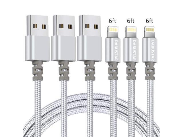 Iphone Charger Dabustar Lightning Cable 3pack 6ft Nylon Braided Usb Cable Data Sync And High Speed Charging Cord Compatible With Iphone 12 11 Pro Max Xr Xs X 8 7 Plus 6s 6 Se 5s Ipad Newegg Com<script async src=