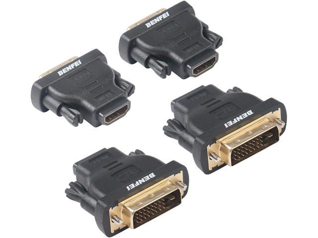 HDMI to DVI Cable DVI-D to HDMI Cord Bi-Directional Gold Plated High Speed HDMI 