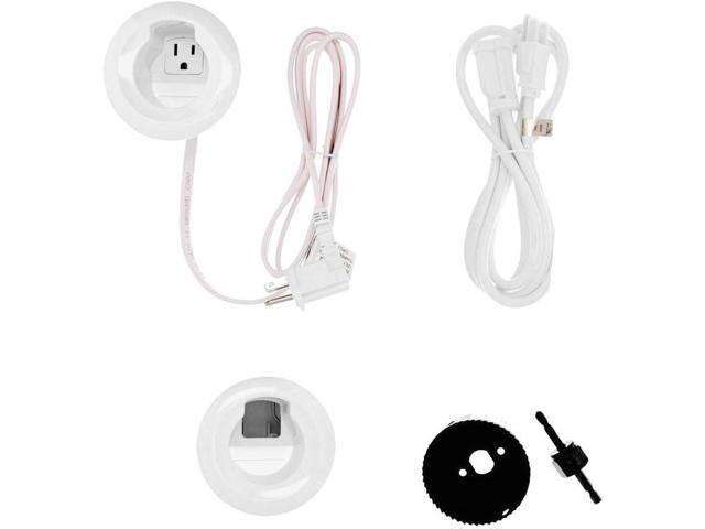  D-Line 157in Cord Hider Kit, Patented Cable Cover, Hide Wires  on Wall, Channel for TV Mount Cords, Raceway Wire Hiders, Paintable,  Adhesive, Half Round, 10x 1.18in W x 0.59in H x