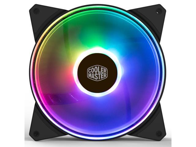MasterFan MF140R ARGB (PWM) Addressable RGB with Hybrid-Design Fan Blade, Speed Profiles, Jam Protection, and Customizable Color Options by Cooler Master