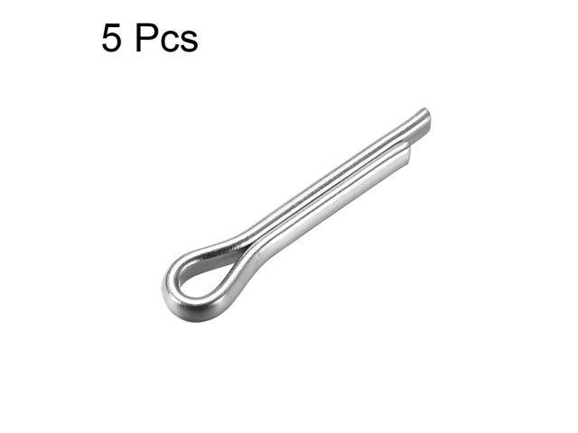 Split Cotter Pin 1.5mm x 10mm 304 Stainless Steel 2-Prongs Silver Tone 60Pcs 