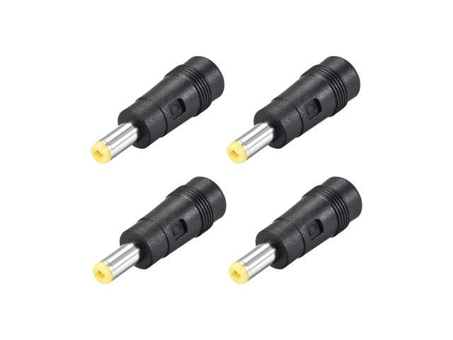 L-Pin DC Power Plug tip adapter converter 5.5mmX2.1mm to 5.5mmX2.5mm & 5.5X2.1mm 