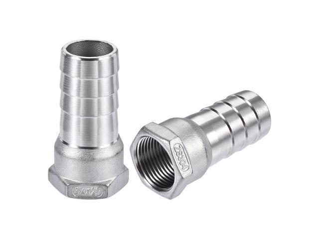 2pcs 45 Degree Elbow 1/4" BSPP Thread Female Fitting 304 Stainless Steel Adapter 