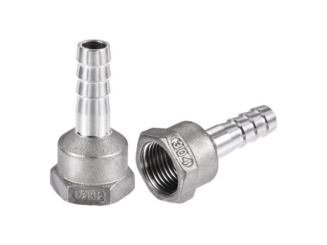 26mm Male Thread Dia Barb Pipe Quick Connector Tube Adapter Fitting 2pcs 
