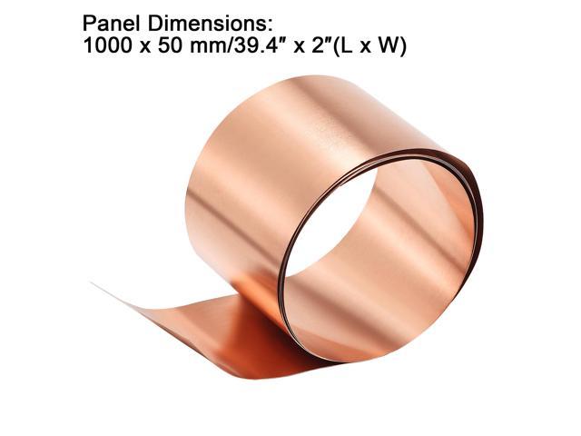 Metal Foil Plate 1000mm x 100mm x 0.1mm Copper Sheet Roll 