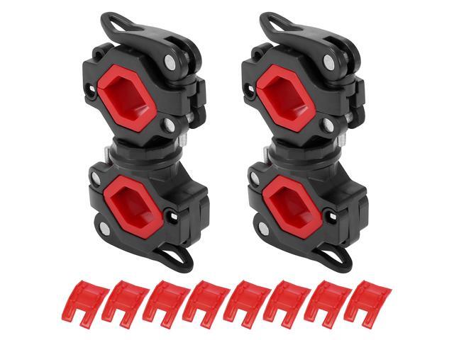 1Pc 360° Rotation Bike Flashlight Handlebar Holder Mount Clip Support Clamp Tool 