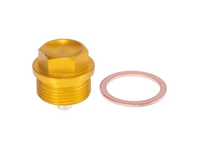 M12 x 1.5 Magnetic Oil Pan Drain Plug bolt and gasket Universal for Car Kits Set 