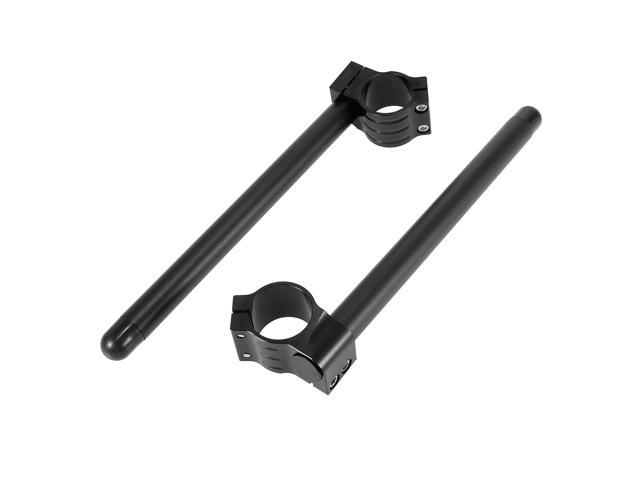 2Pcs Black 41mm Clipons Fork Ear Clamp Motorcycle Mount Brackets Clamp Ship