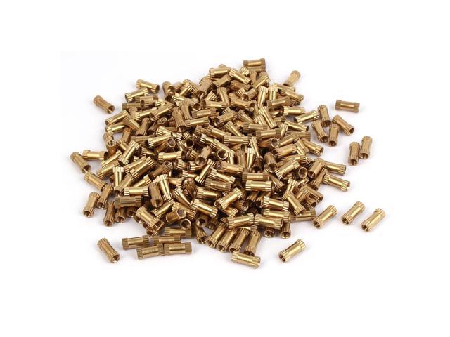 500pcs Brass Threaded Nut+Box Knurled Embedment Insert M2 M3 Molded Injection