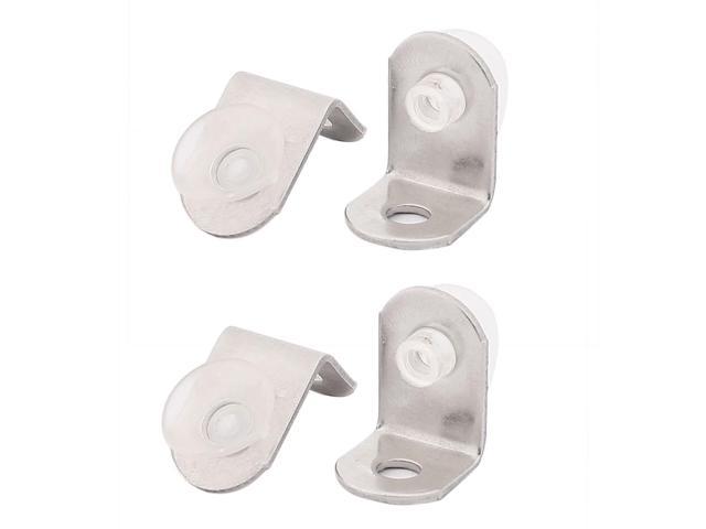 Sourcingmap® 20mmx14mm Right Angle Glass Shelf Suction Cup Fixing Support Clip 4pcs